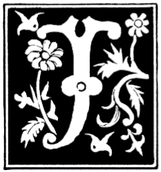 A decorative letter J